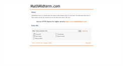 Desktop Screenshot of mathmidterm.com