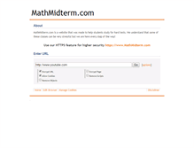 Tablet Screenshot of mathmidterm.com